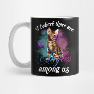 I BELIEVE THERE ARE ANGELS AMONG US BENGAL CAT Mug